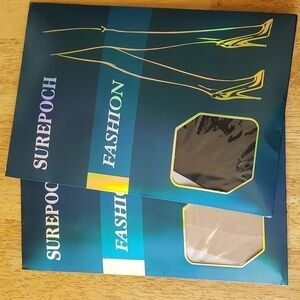 Surepoch Fashion Panty hose 2 pair Nude and Black NEW New in package Size B+